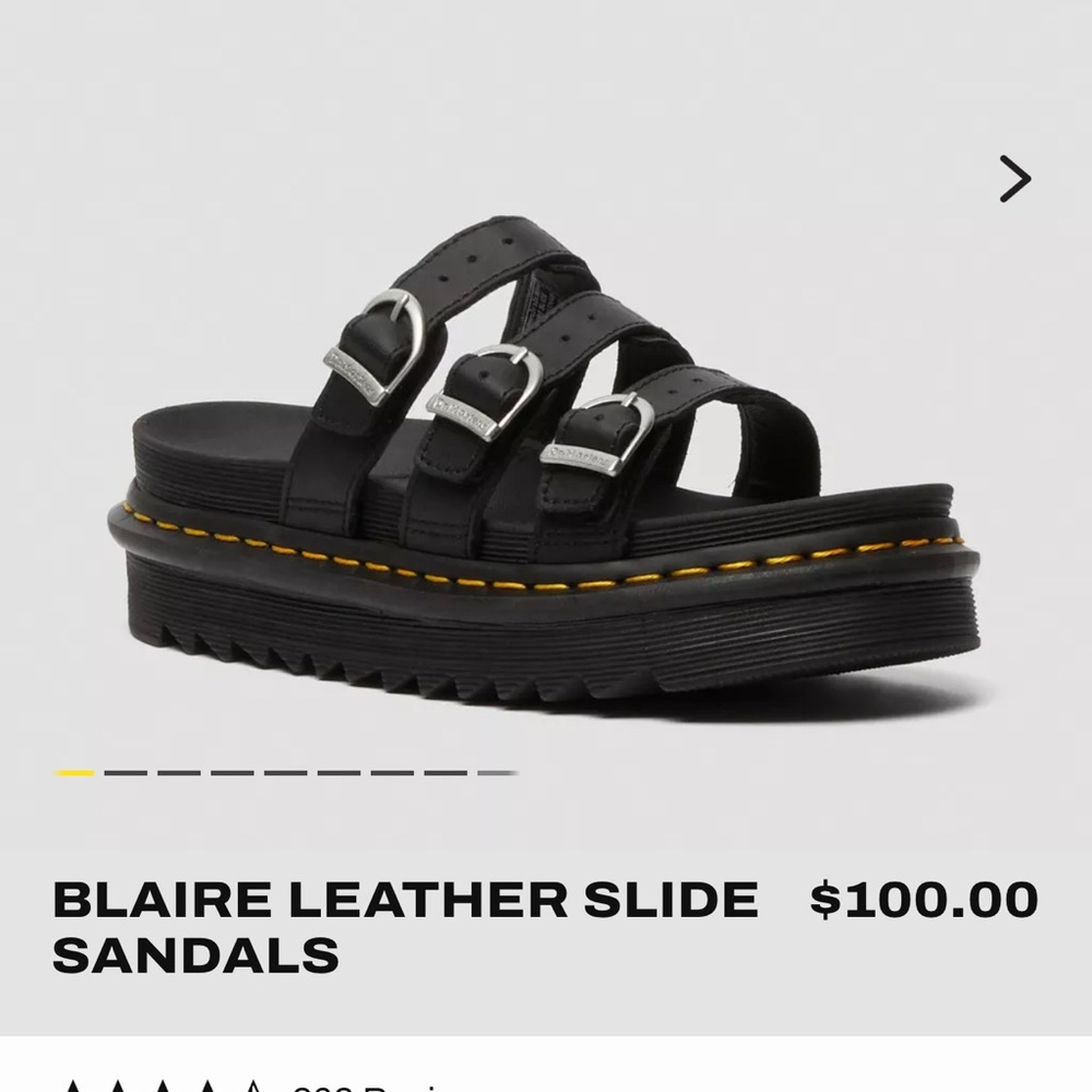Dr. Martens Blair leather sandals platform